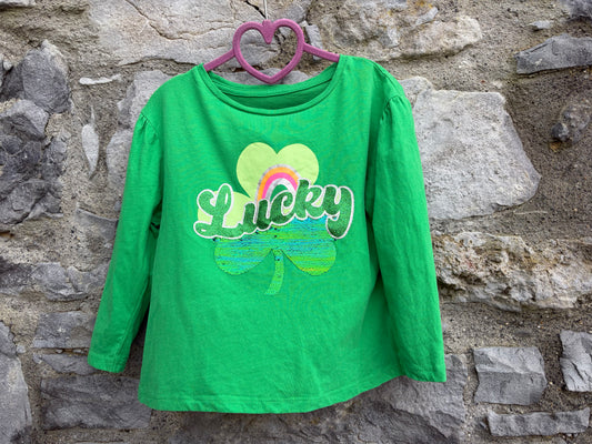 Lucky green top  5-6y (110-116cm)