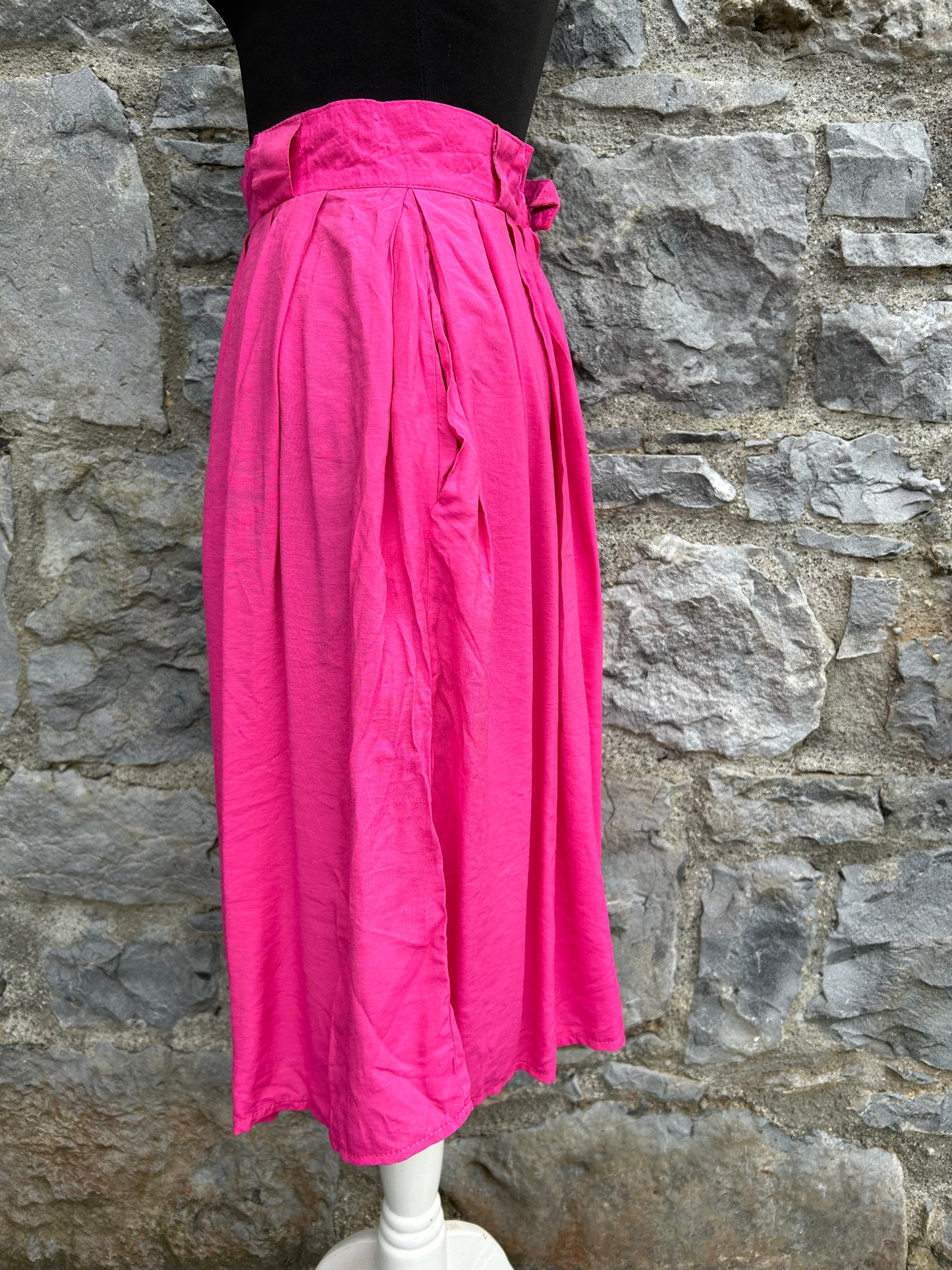 80s Pink culottes uk 6