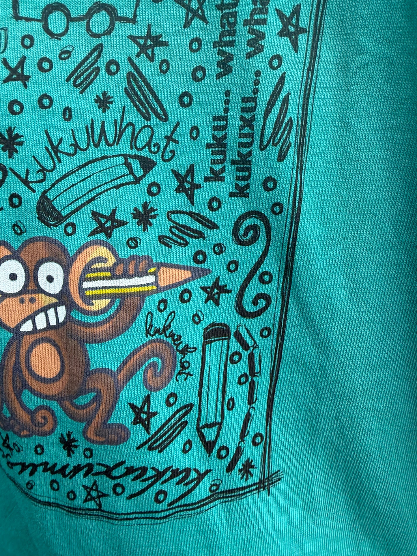 Drawing factory green T-shirt  2-3y (92-98cm)