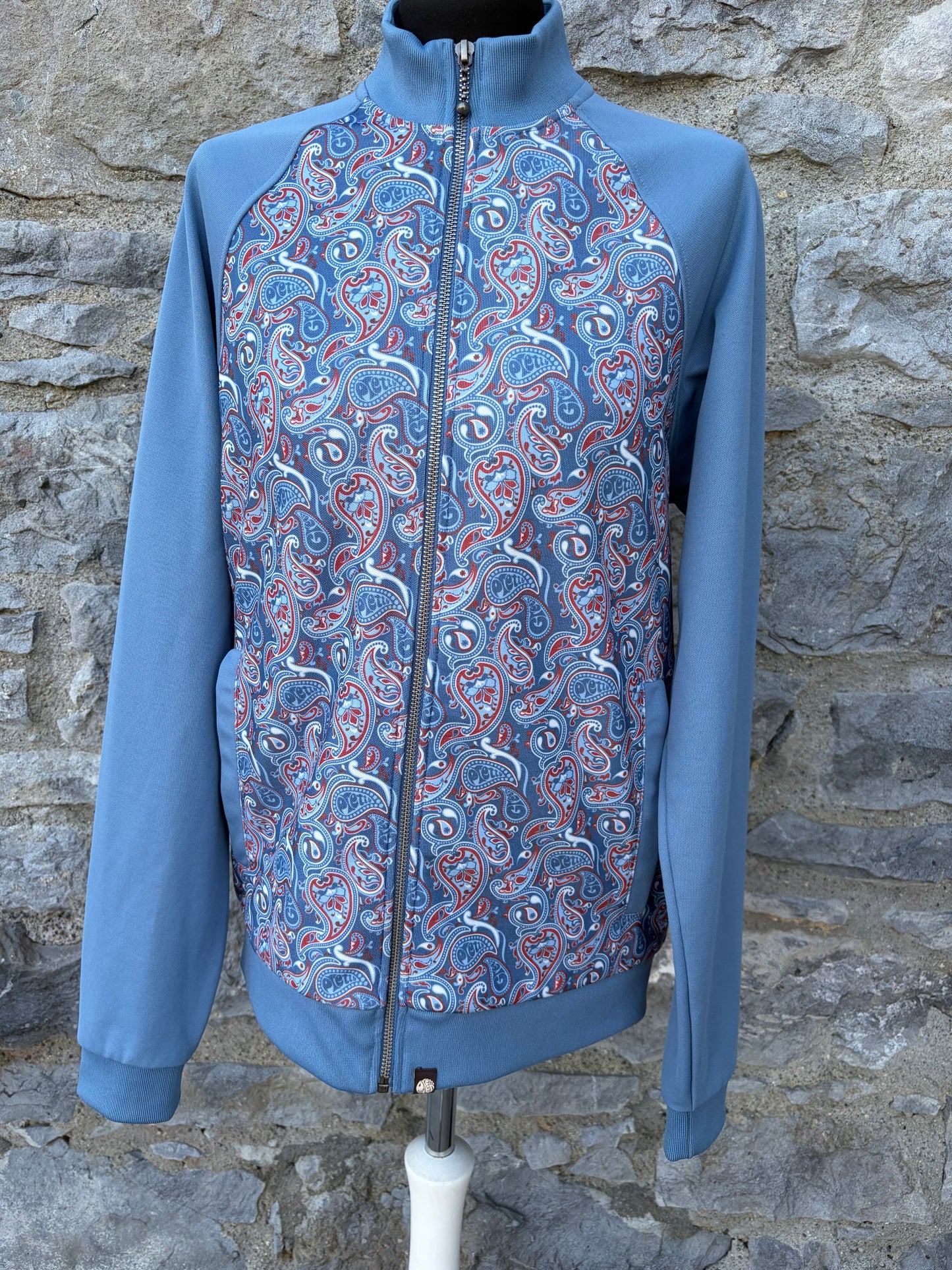 Camley Paisley blue Track Top Small