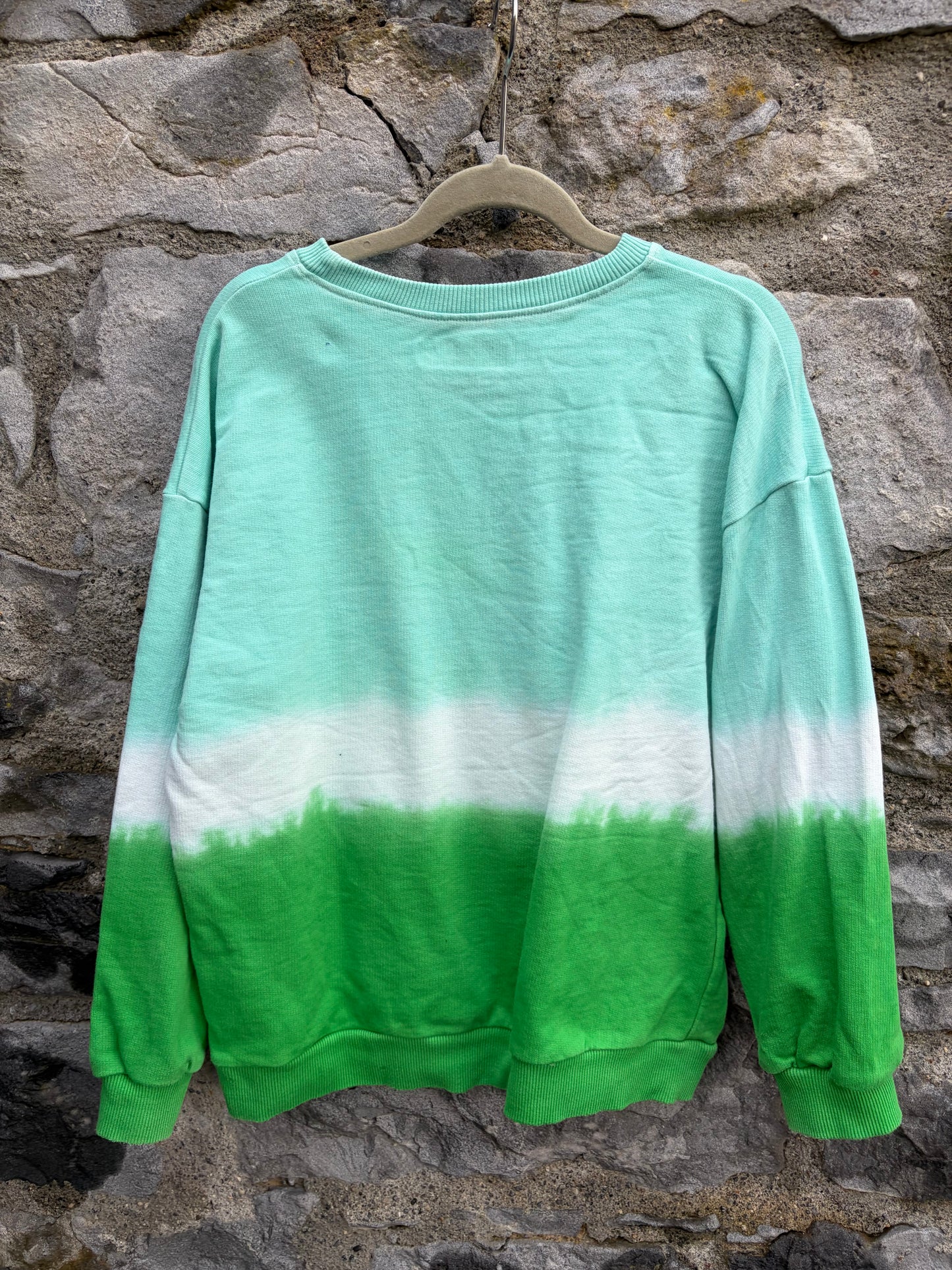 Blue&green ombré sweatshirt 10y (140cm)