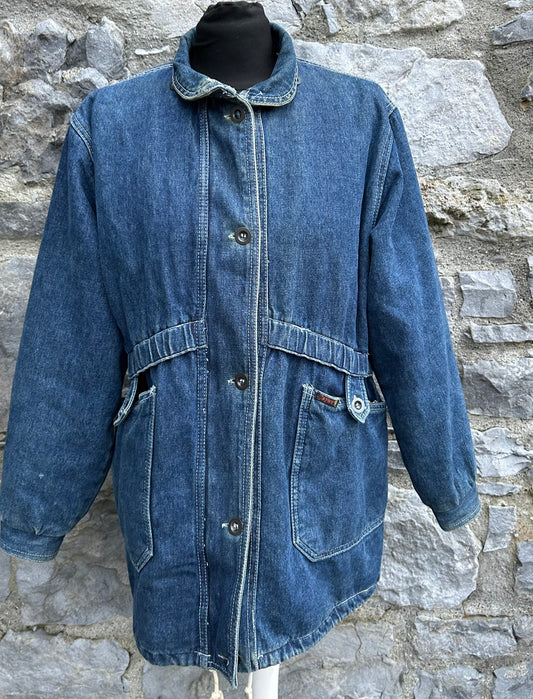 90s denim long jacket 13y (158cm)