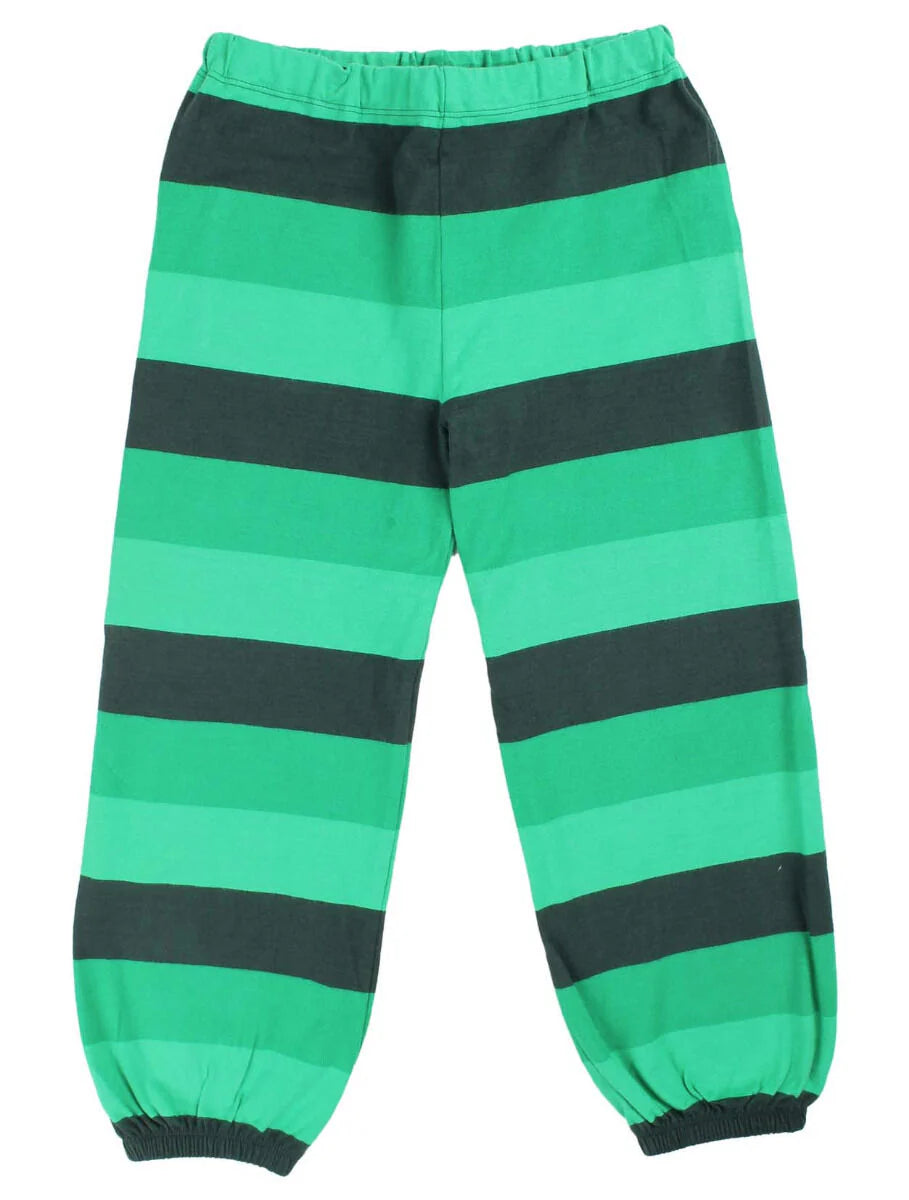 Green stripy baggy pants  2y (92cm)