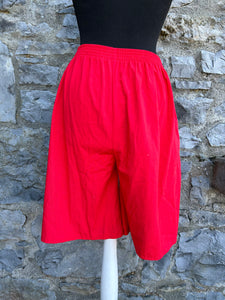 80s red culottes uk 8