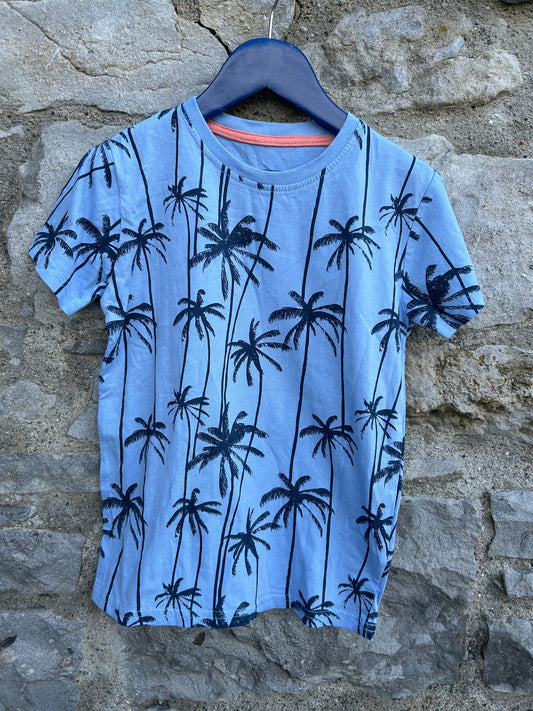 Blue palms T-shirt   6-7y (116-122cm)