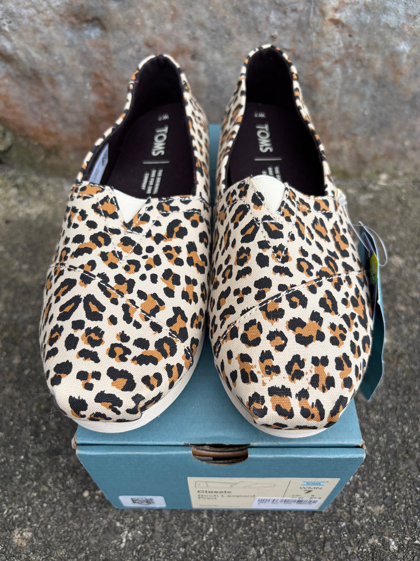 Leopard Alpargata Slip-On flats  uk 4.5 (eu 37.5)