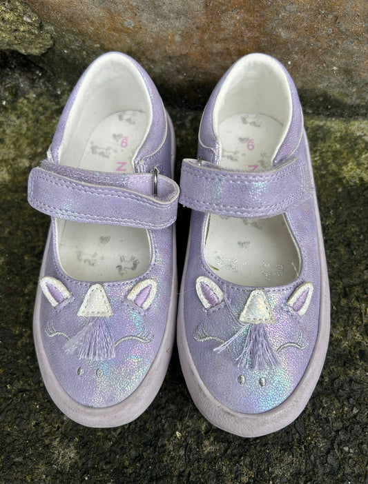 Lilac unicorn shoes  uk 9 (eu 26.5)