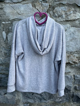 Load image into Gallery viewer, Grey sparkly hoodie  7-8y (122-128cm)
