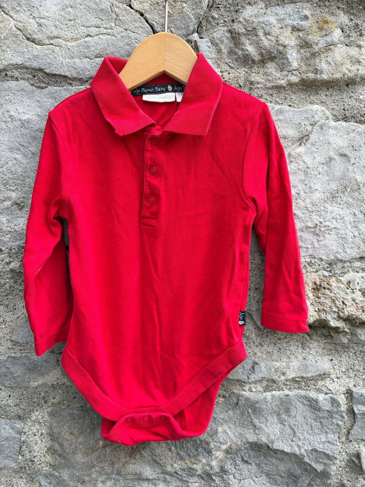Red polo vest  12-18m (80-86cm)