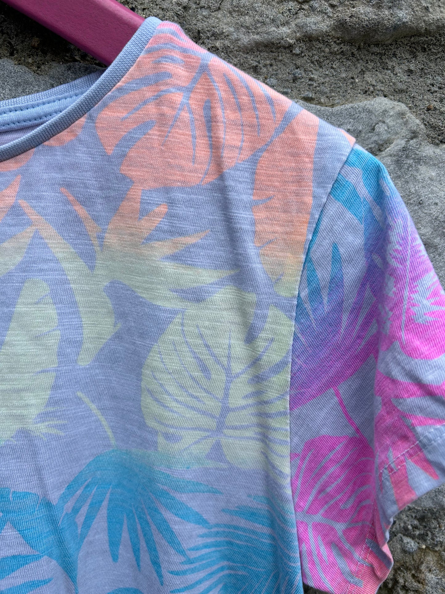 Ombré rainbow leaves T-shirt  11-12y (146-152cm)