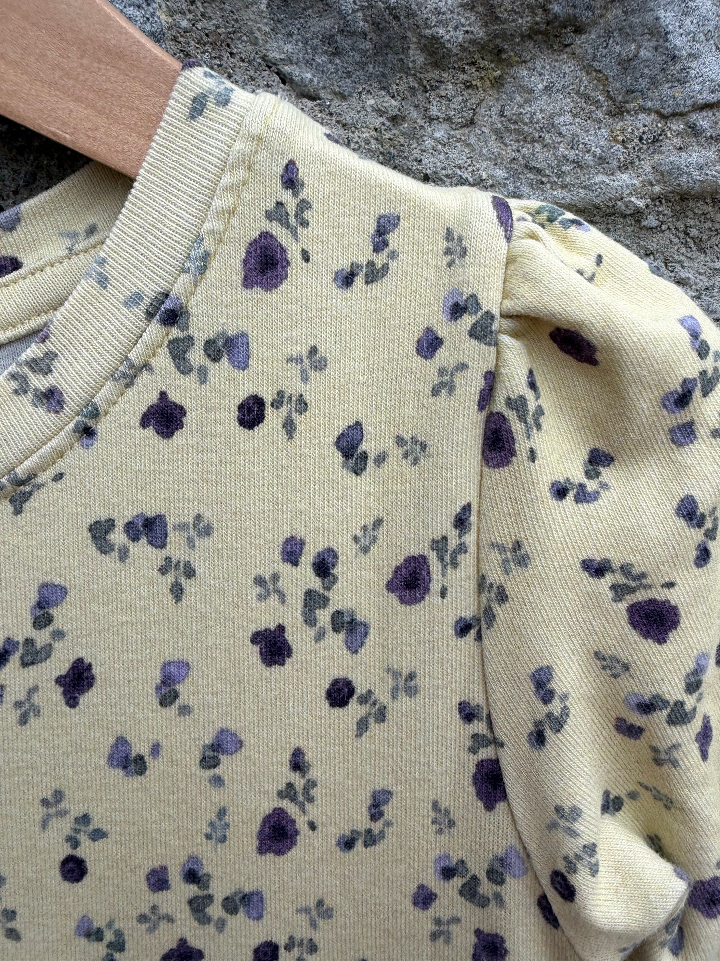 Yellow floral dress 3-4y (98-104cm)