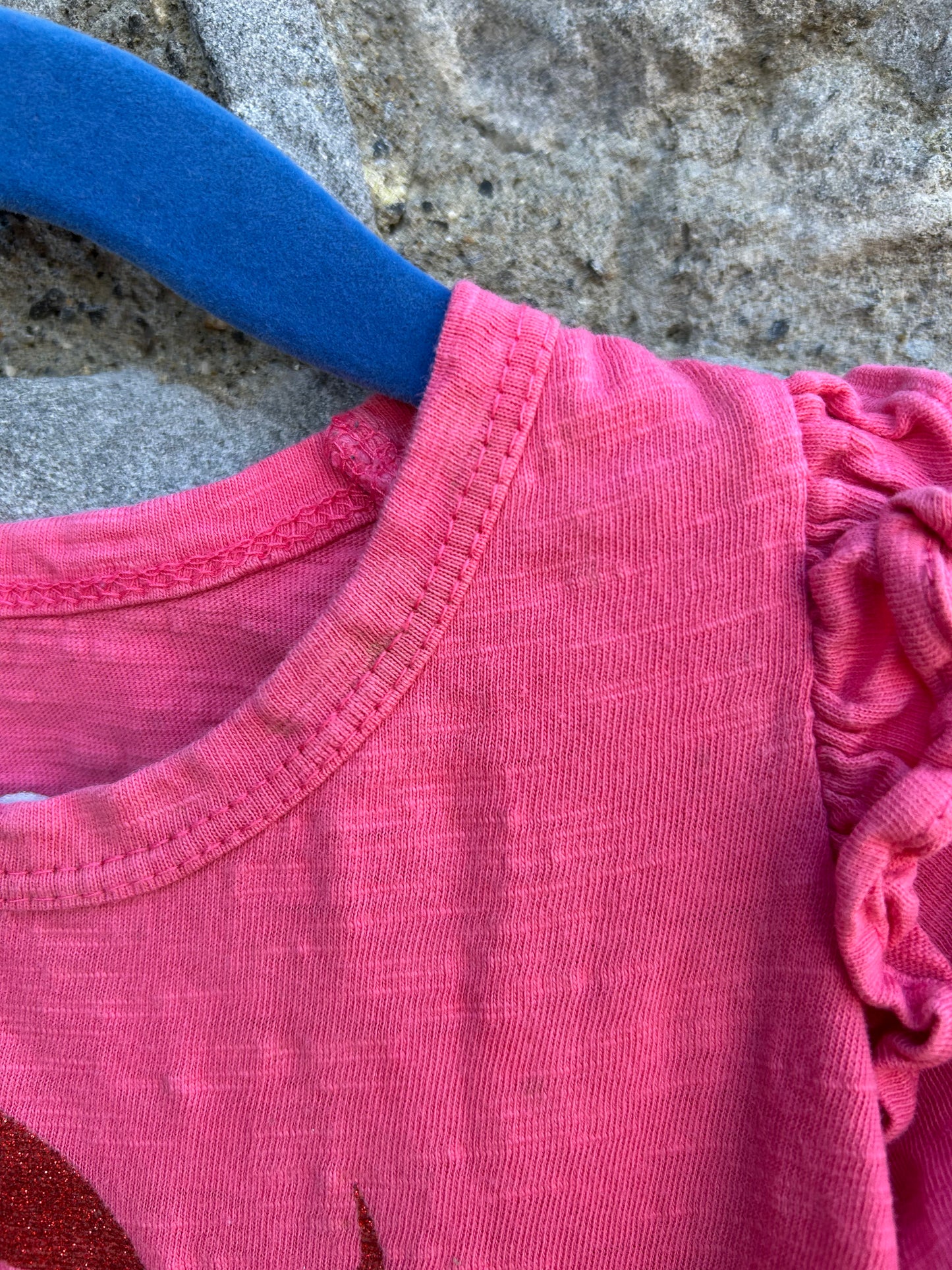 Pink glitter Freja top  3y (98cm)