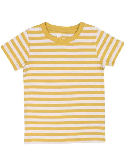 Yellow stripy T-shirt  6-7y (116-122cm)