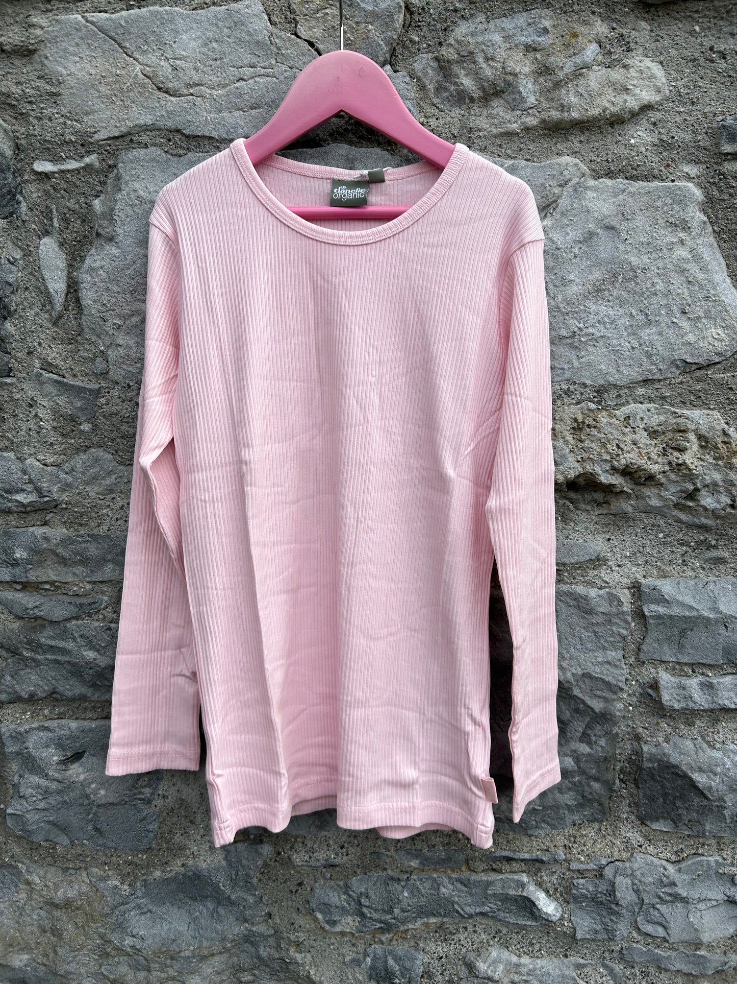 Baby Pink ribbed top  8-9y (128-134cm)