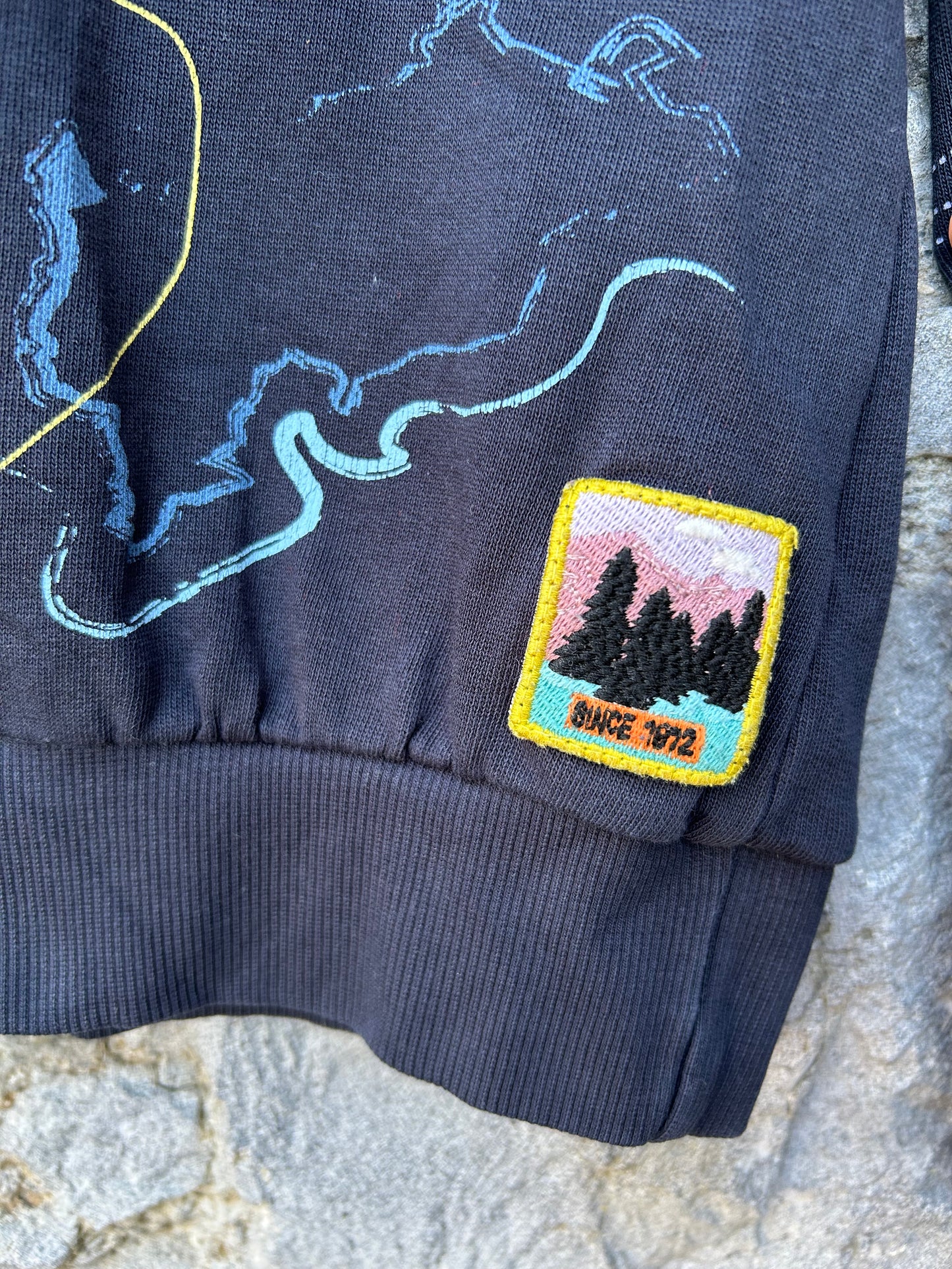 Map charcoal sweatshirt 7y (122cm)