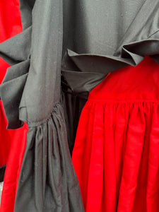 Black&red reversible coat  6-8y (116-128cm)
