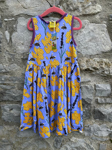 Purple bees sleeveless dress 6y (116cm)