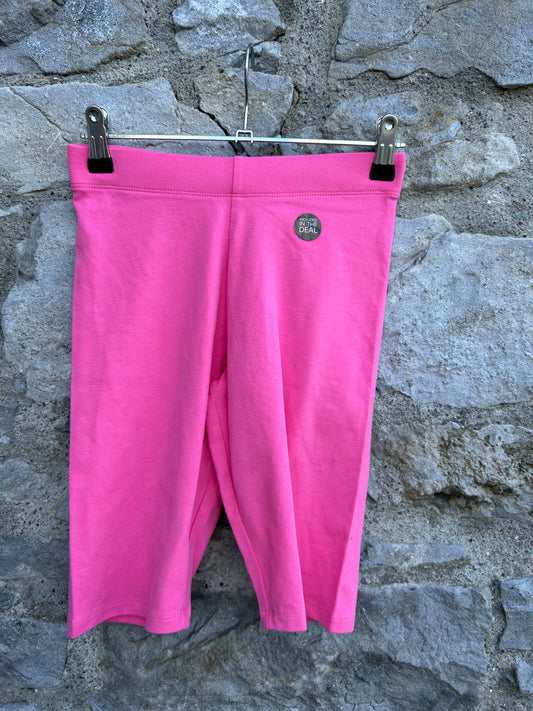 Pink short leggings  12-13y (152-158cm)
