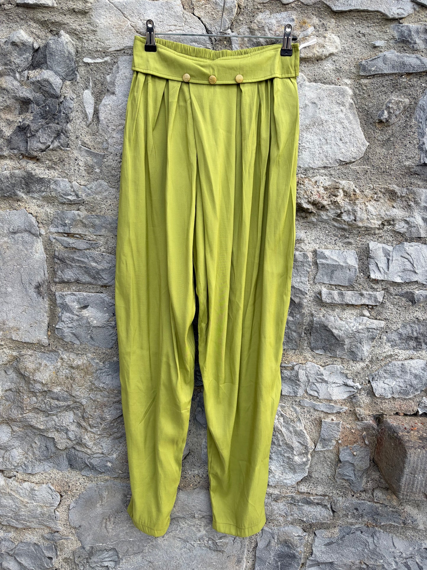 80s green pants uk 6