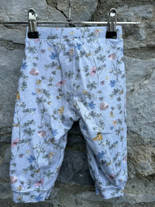 Blue botanical pants  3-6m (62-68cm)