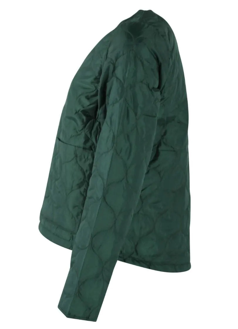 Green quilted jacket uk 10