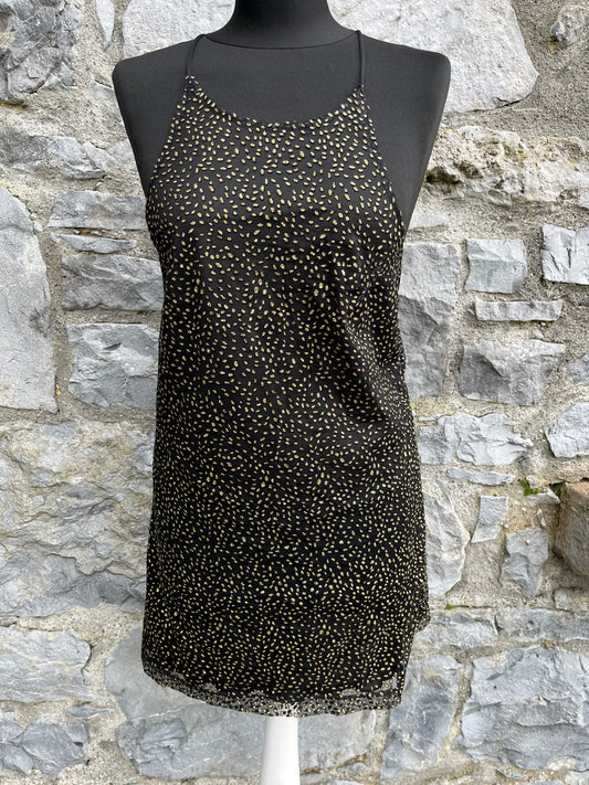 Gold spotty dress uk 6-8