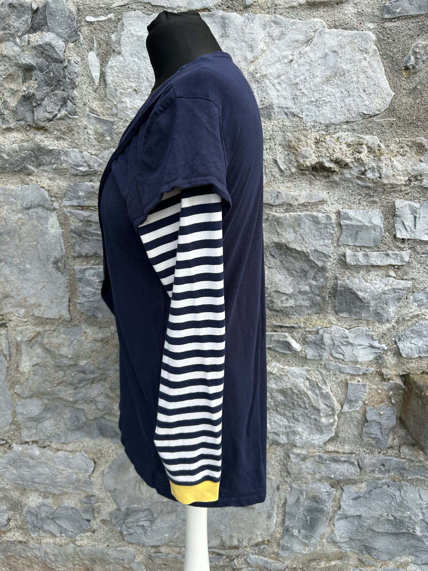 Navy&stripy maternity top uk 10-12