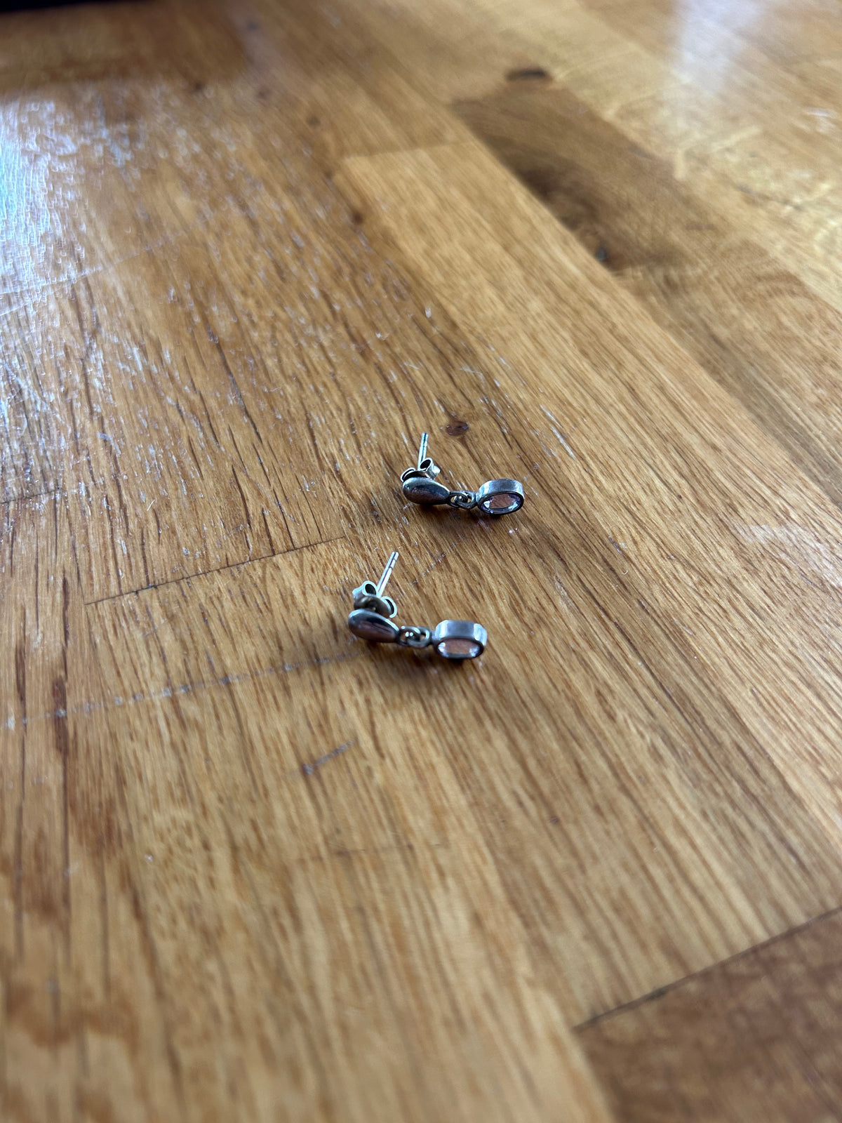 Amethyst silver earrings