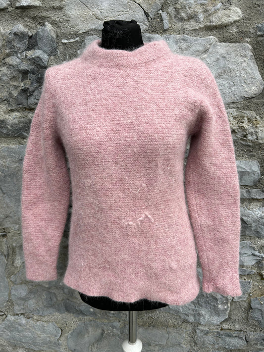 Pink hairy jumper uk 8