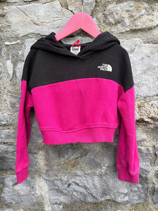 Pink&black cropped hoodie 6y (116cm)