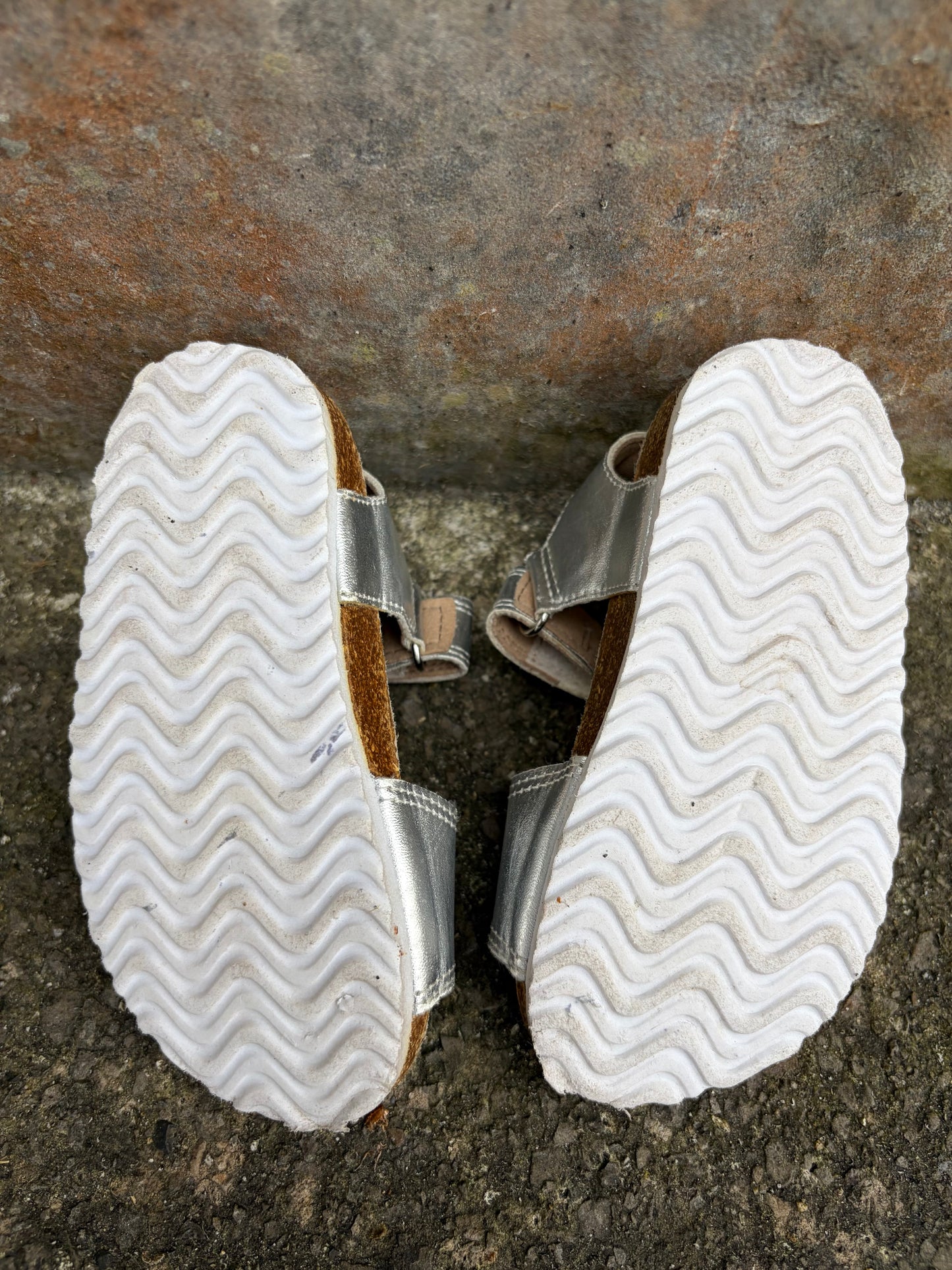 Silver sandals  uk 5 (eu 21.5)