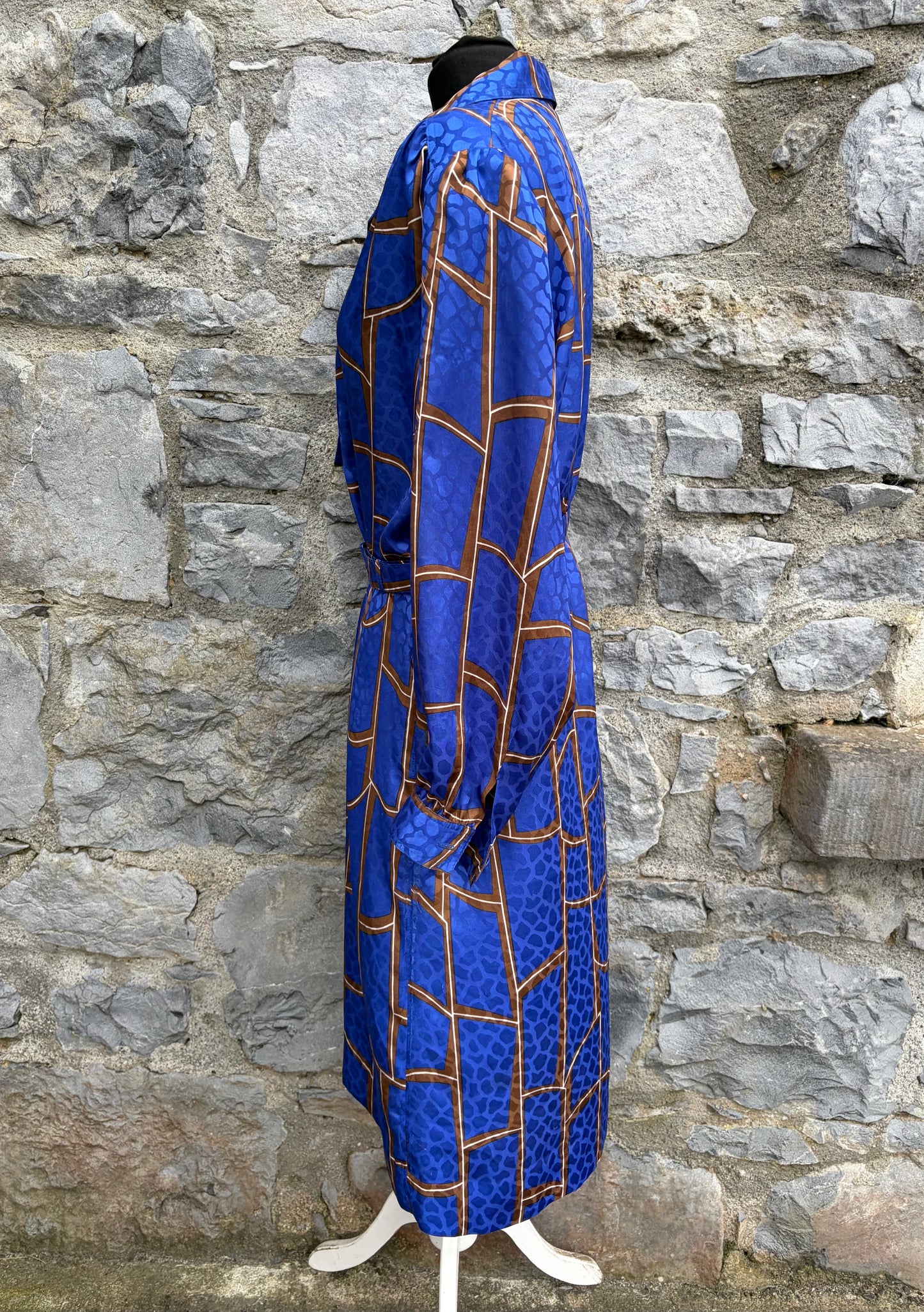 80s blue dress uk 12
