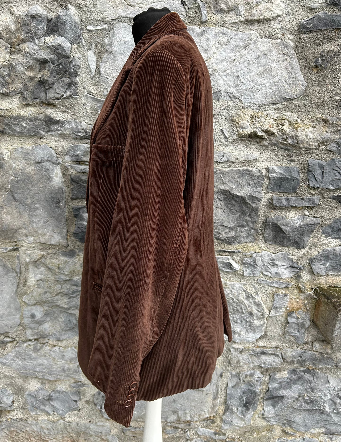 90s brown cord jacket Large