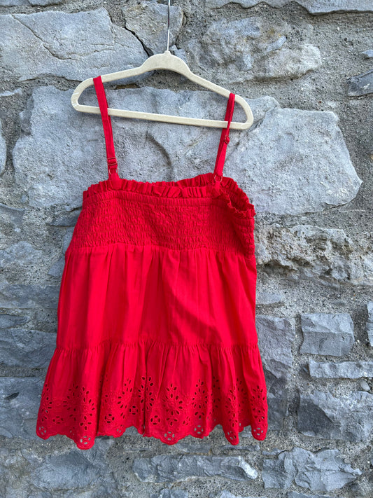 Red tiered top  10y (140cm)