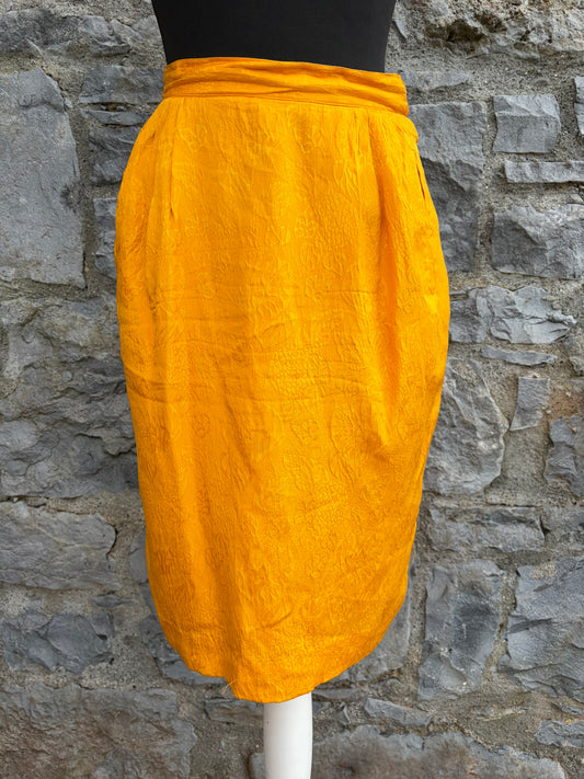 90s mustard skirt uk 8