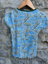 Load image into Gallery viewer, Blue dill T-shirt   3-4y (98-104cm)
