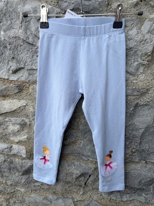 Balerina blue leggings 2-3y (92-98cm)