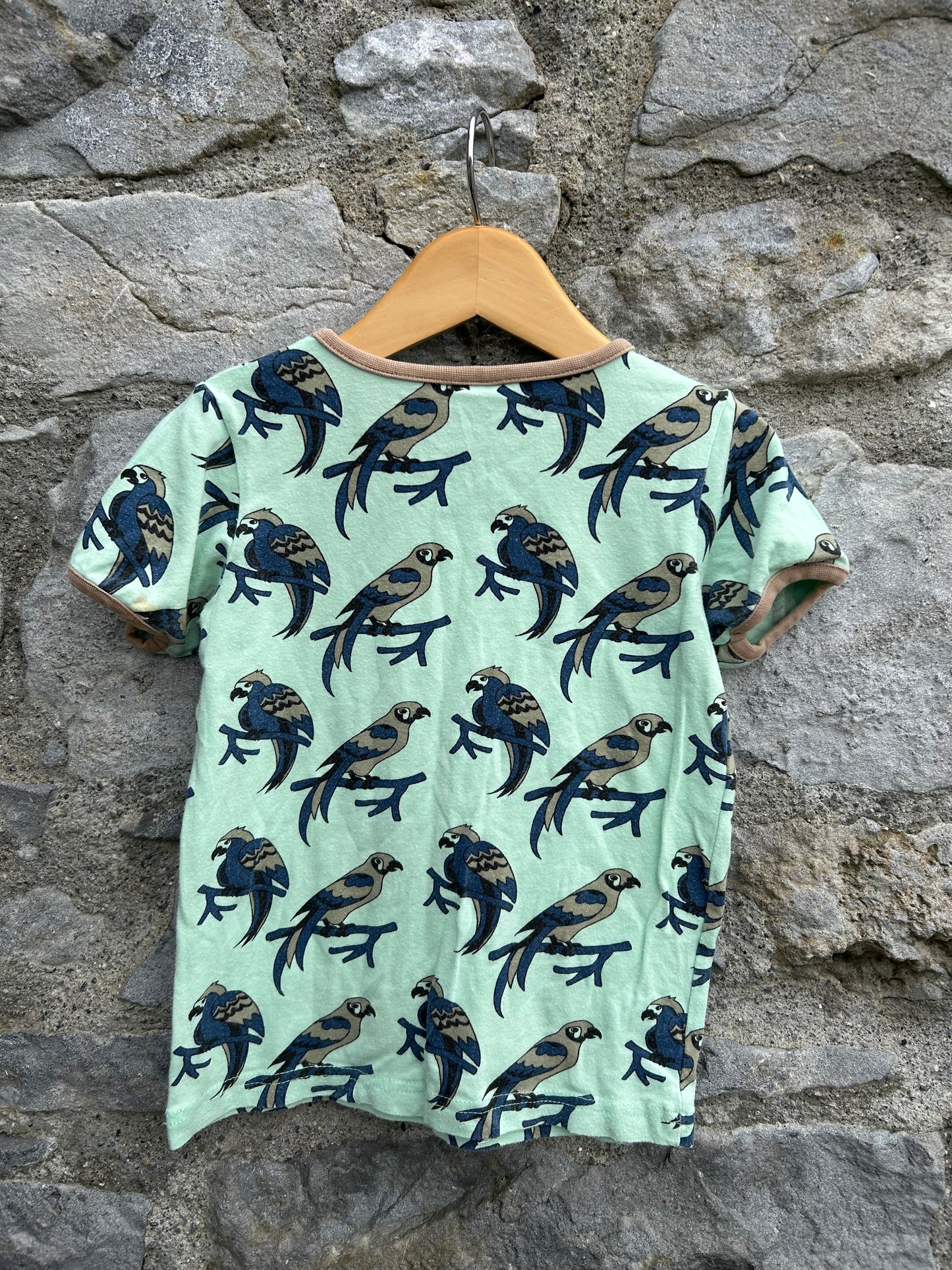 Parrots mint T-shirt  3-4y (98-104cm)