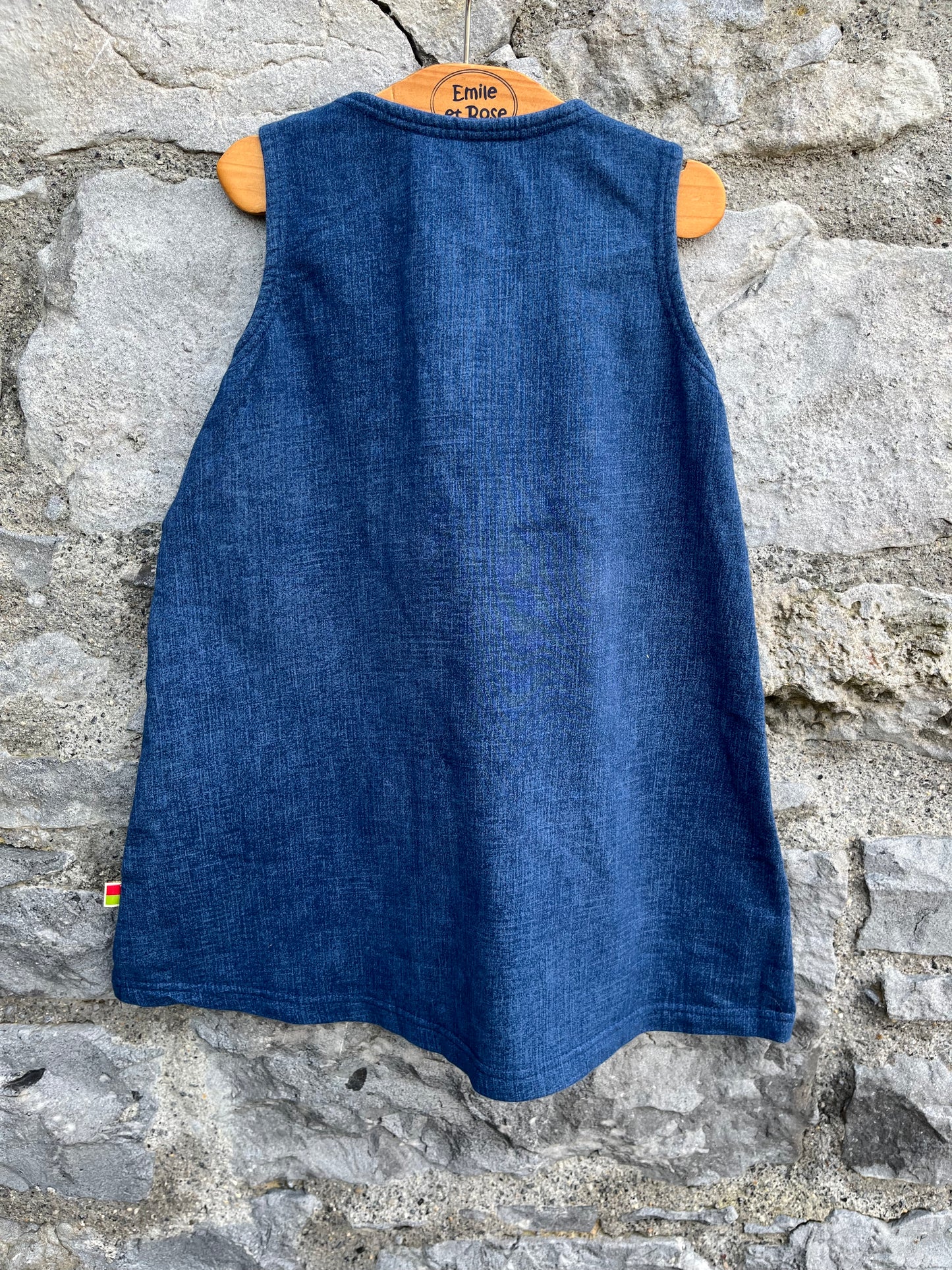 Navy pinafore   3y (98cm)