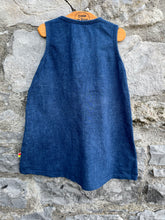 Load image into Gallery viewer, Navy pinafore   3y (98cm)
