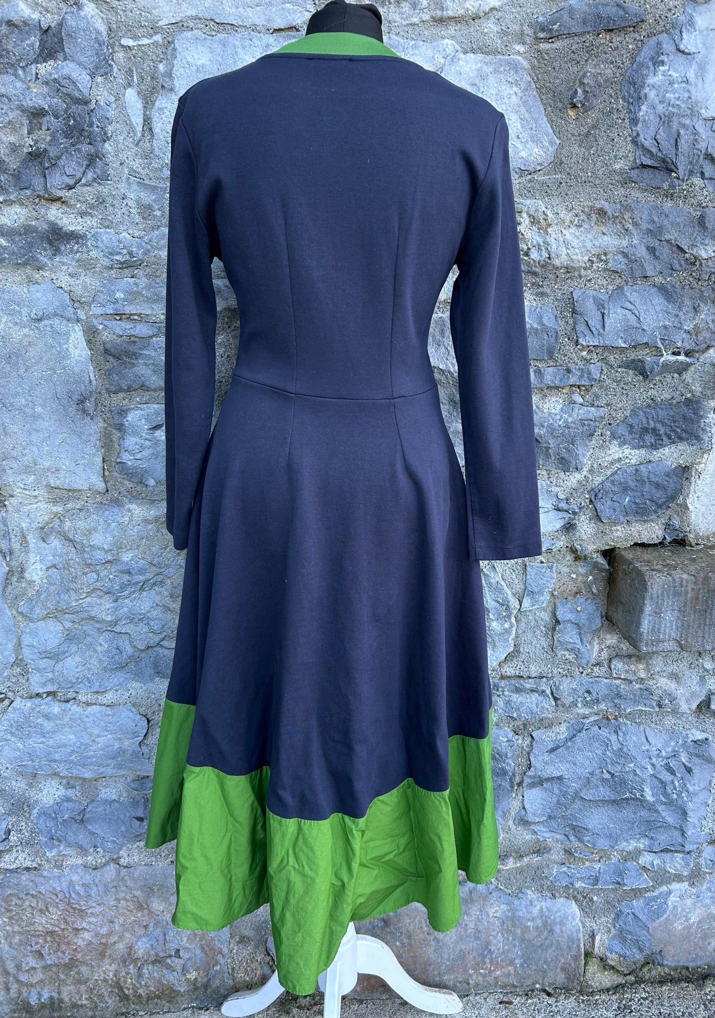 Navy and green dress uk 10-12