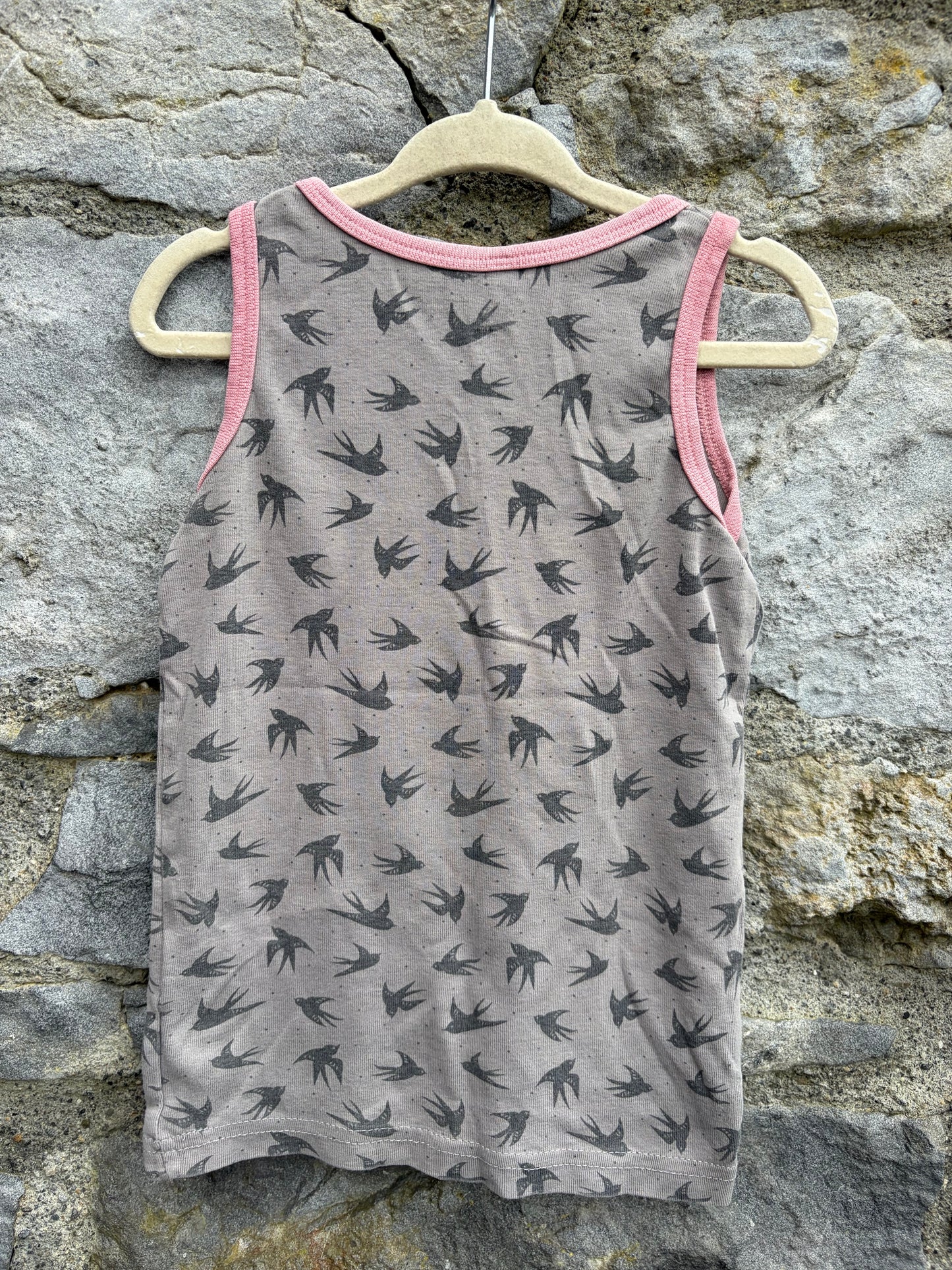 Swallows grey tank top 5-6y (110-116cm)