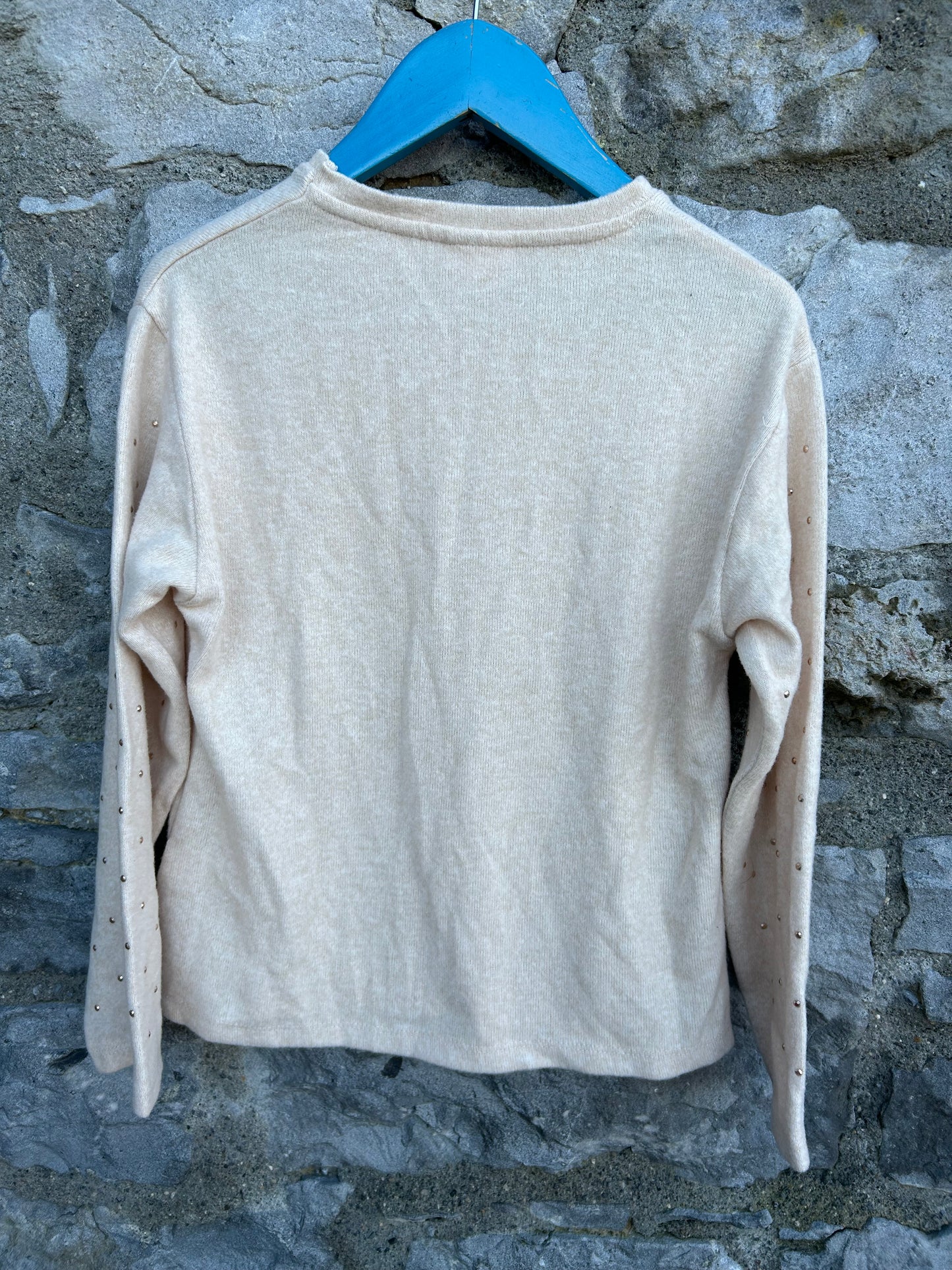 Beige gold studs top  7-8y (122-128cm)