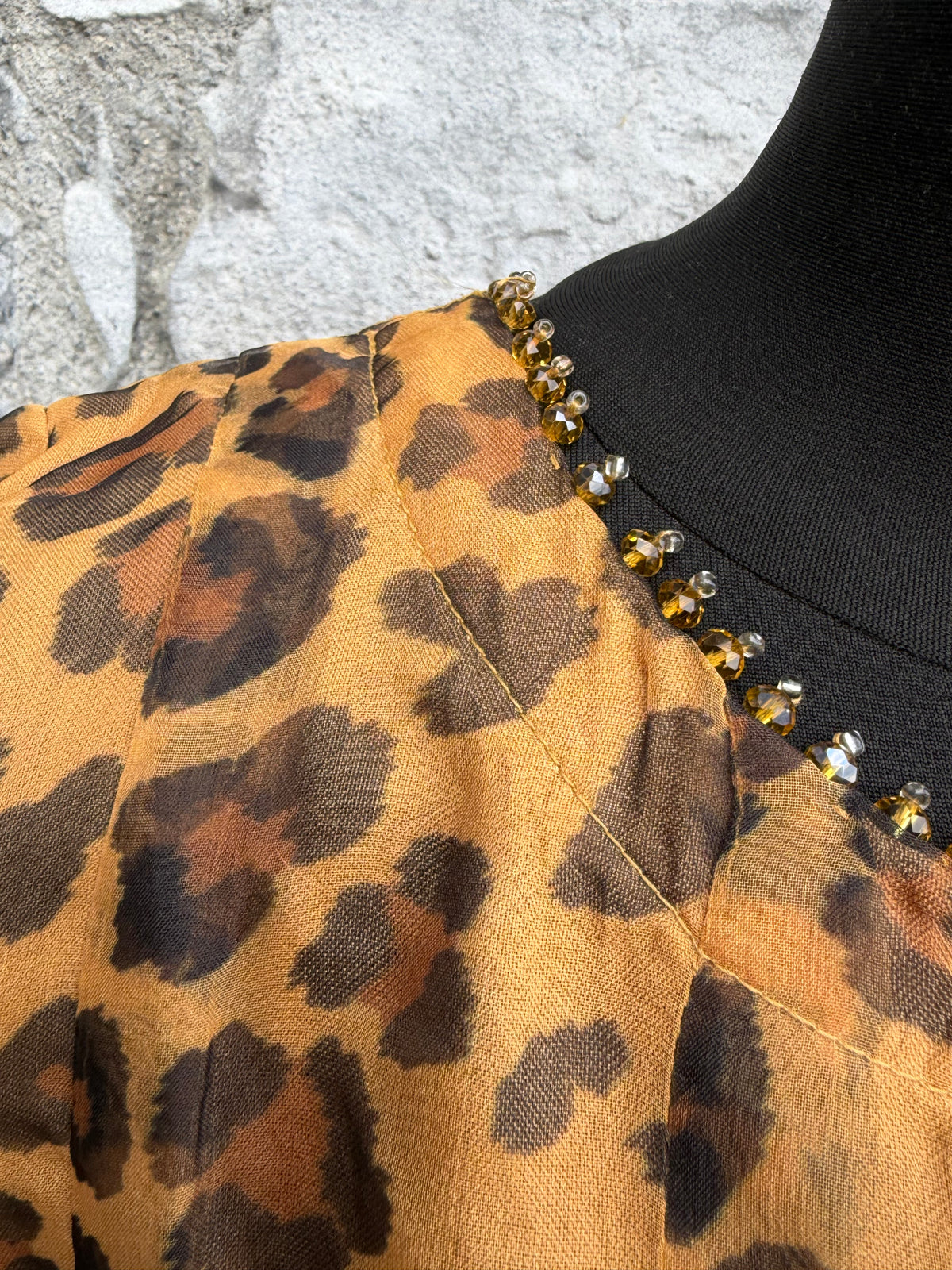 Leopard print oriental dress uk 10-12