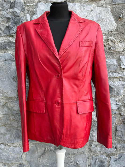 Red leather jacket uk 12