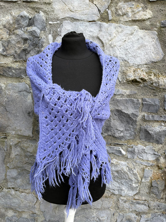 Purple knitted cape
