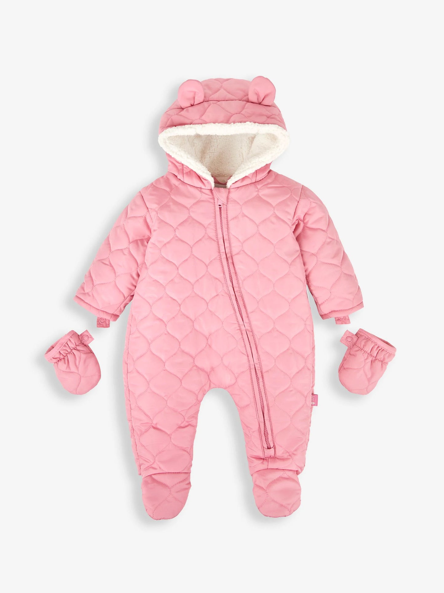 Pink quilt snowsuit  3-6m (62-68cm)
