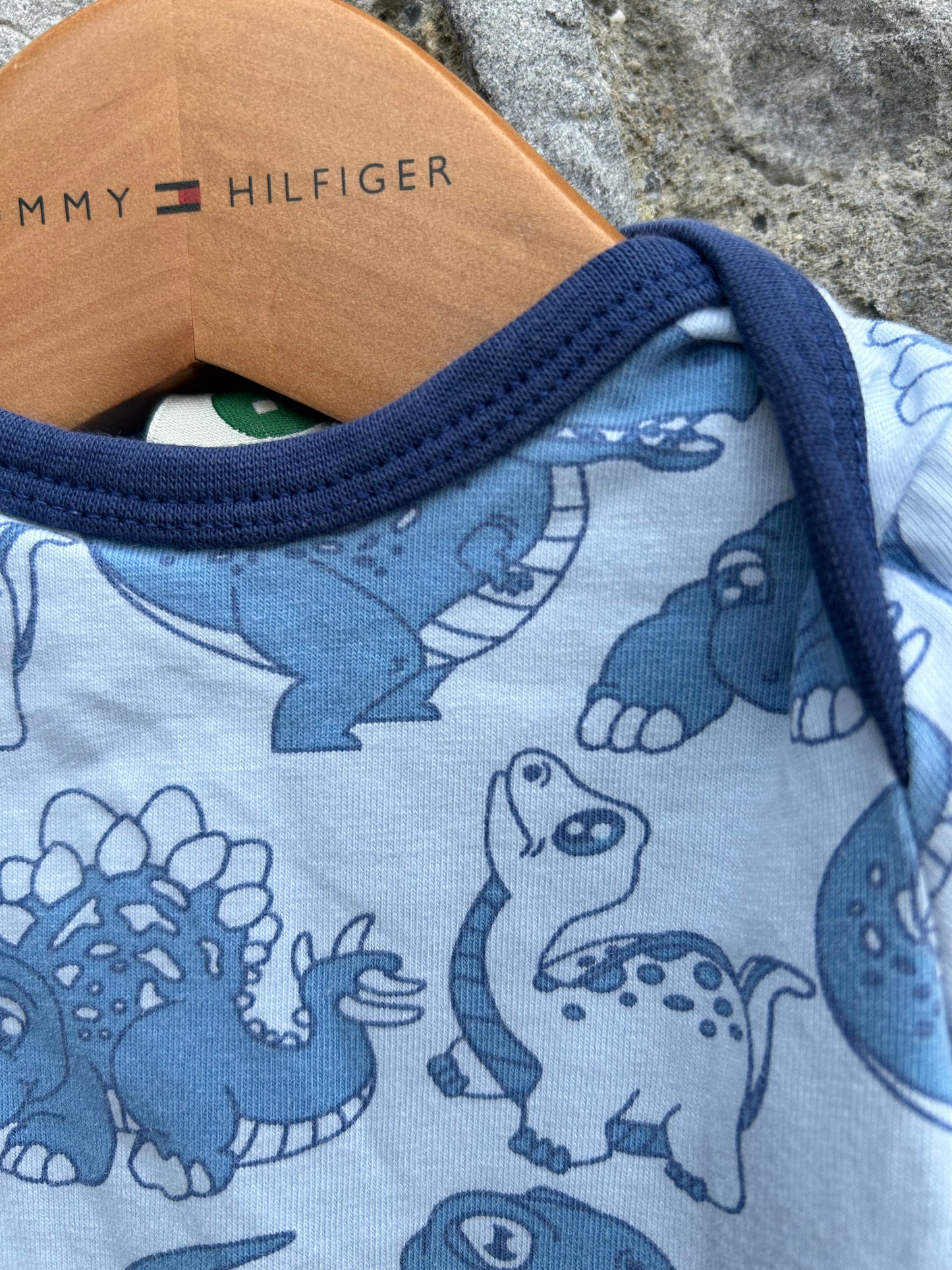 Blue dinosaurs vest  0-1m (50-56cm)