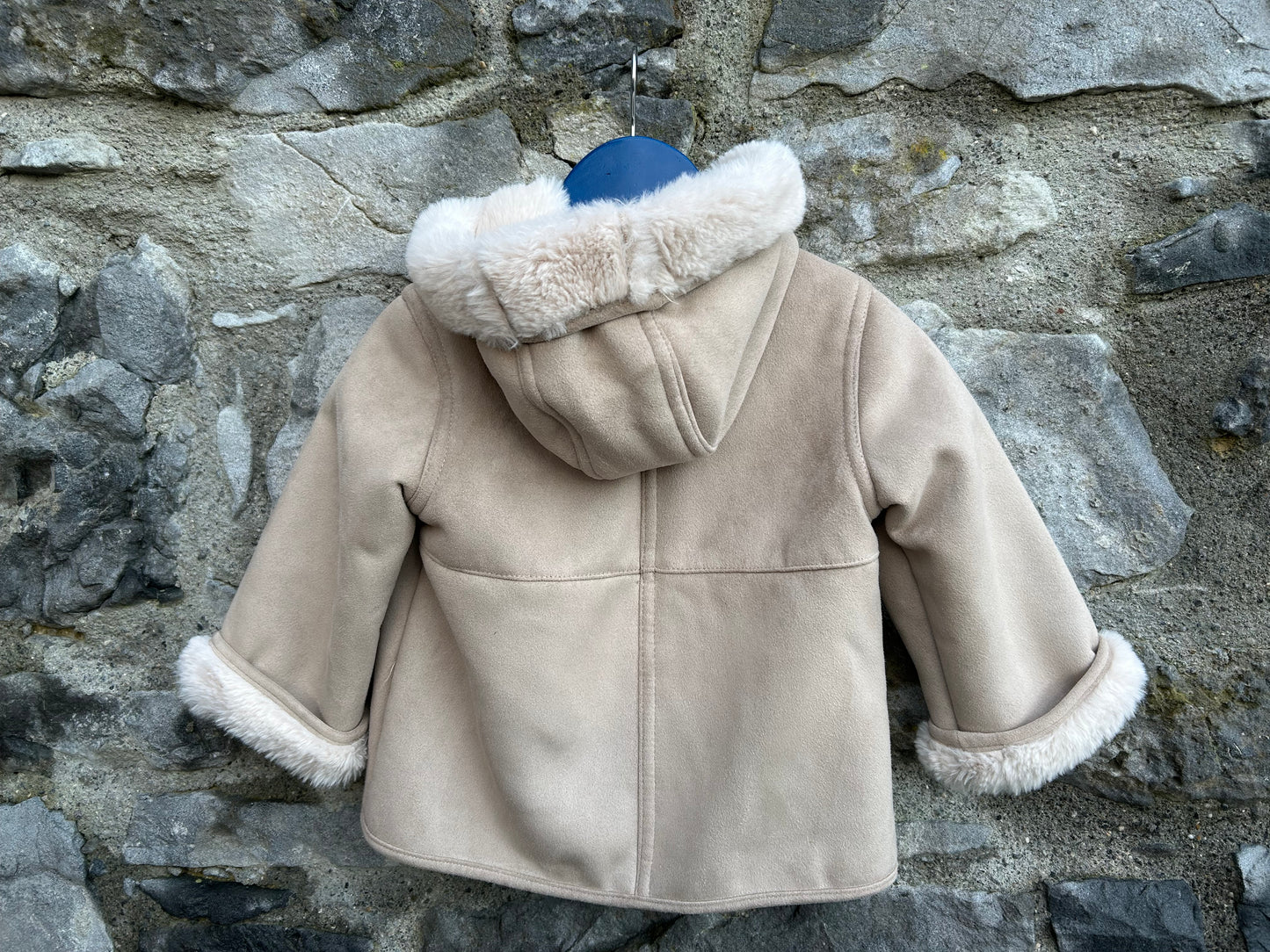 Beige Faux Shearling coat 12-18m (80-86cm)