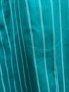 80s green stripy skirt uk 14
